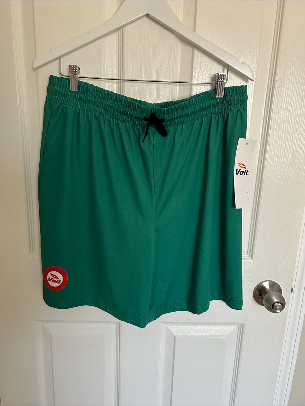 Men's Athletic Shorts in Teal Green with Elastic Waist